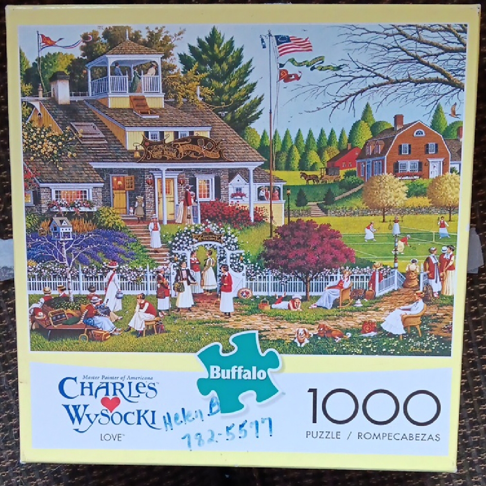 Buffalo David Bitton Green and Yellow Puzzle Game
